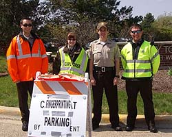 Explorer Photo 5 Several cadets at a special event stand shoulder-to-shoulder to pose for a photo